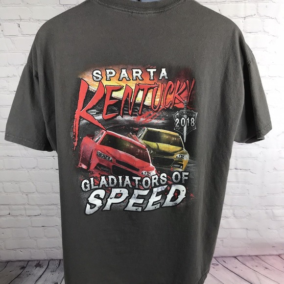 Gildan Other - 2018 Sparta Kentucky Gladiators of Speed Shirt Men XL Racing Cars Graphic Tee